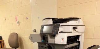 Woman let into Braun Hall destroys printer