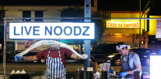 Day and night, York Boulevard bustles with life