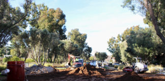 Gilman fountain under renovation, expected to be completed Fall 2020
