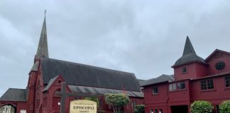 Letter from a small, red church