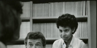 Economics professor Woody Studenmund takes a seventh-inning stretch