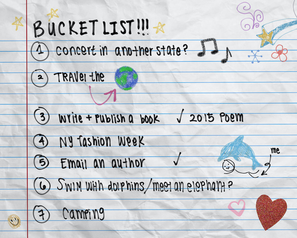 What is a Bucket List, Letter Project