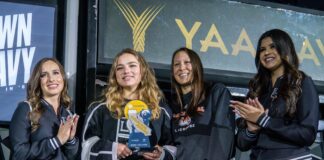 Student-athlete Julia Shwayder honored at a LA Kings game for courage in the face of adversity julia shwayder and friends