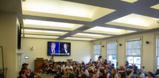 SLICE hosts presidential debate livestream, huge student turnout overwhelmingly supports Harris