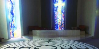 Herrick labyrinth provides students with a space of reflection and spiritual respite