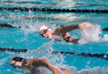Swim and dive floods the podium on senior day