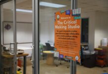 Critical Making Studio provides free access to art space and equipment